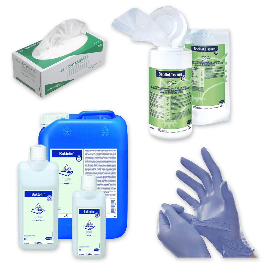 Hygiene Pflege Collage